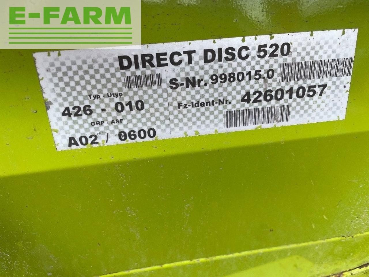 CLAAS direct disc 520 - Accesorios para cosechadoras de forraje: foto 5 CLAAS direct disc 520 - Accesorios para cosechadoras de forraje: foto 5