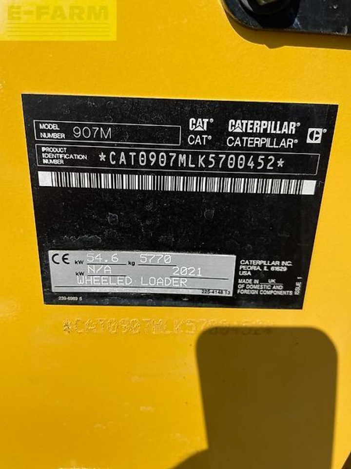 Miniexcavadora Caterpillar 907m: foto 21