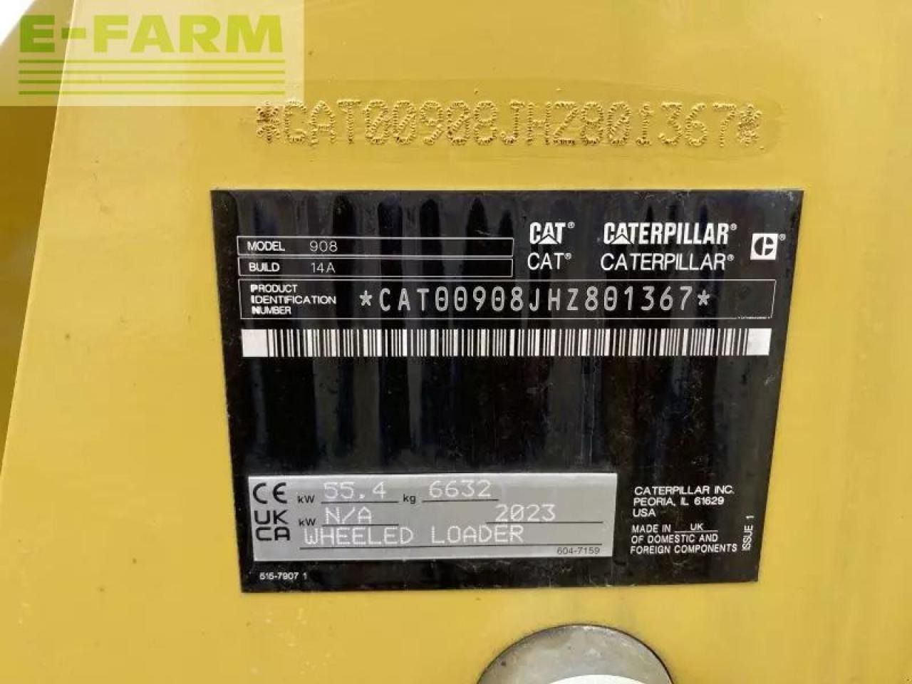 Caterpillar cat 908 - Miniexcavadora: foto 2 Caterpillar cat 908 - Miniexcavadora: foto 2