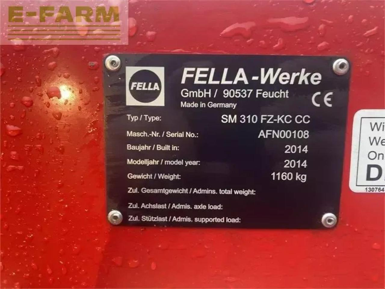 Fella sm 991 tl-kc / sm 310 fz kc - Segadora: foto 3 Fella sm 991 tl-kc / sm 310 fz kc - Segadora: foto 3