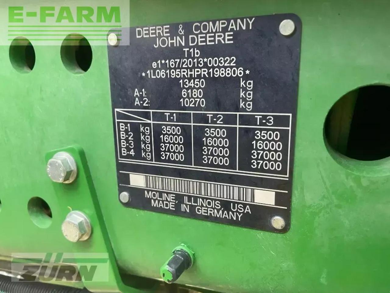Tractor John Deere 6r195 / 6r 195: foto 9