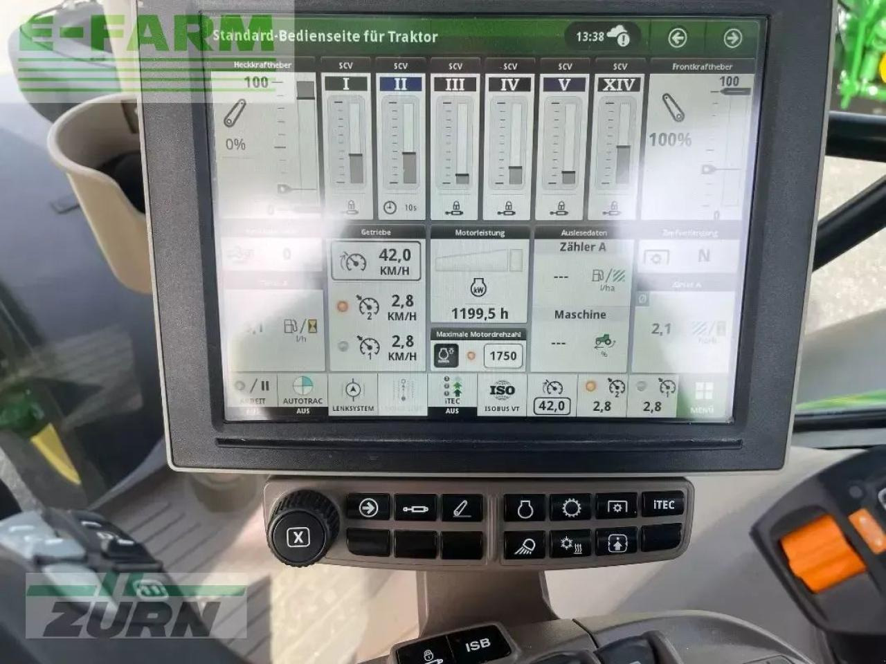 Tractor John Deere 6r195 / 6r 195: foto 12