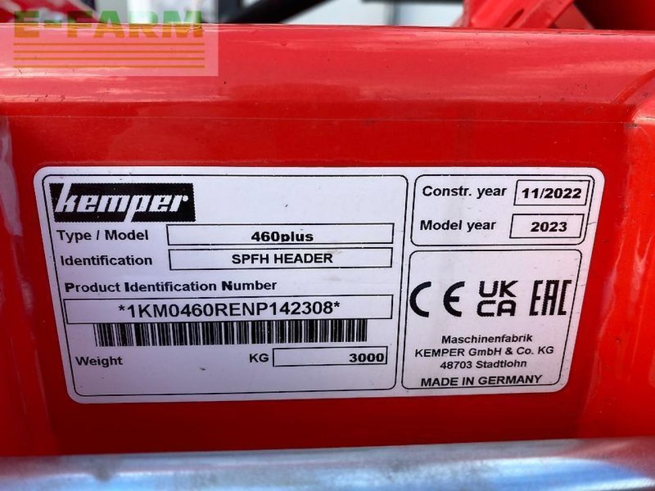 Kemper 460 plus - Accesorios para cosechadoras de forraje: foto 2 Kemper 460 plus - Accesorios para cosechadoras de forraje: foto 2
