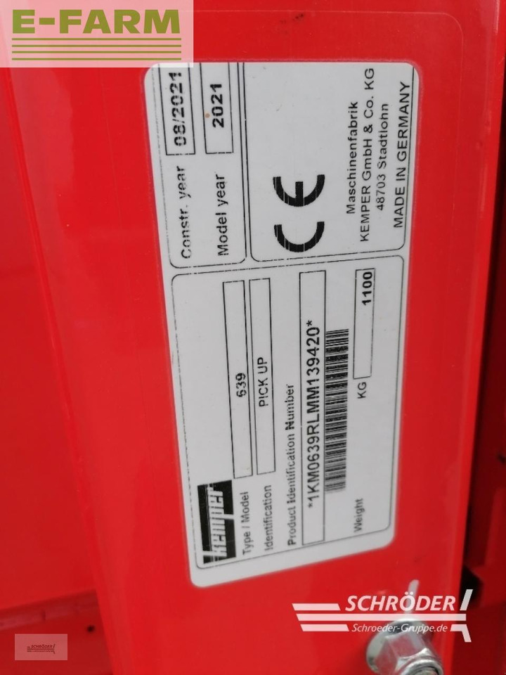 Accesorios para cosechadoras de forraje Kemper pick-up 3003: foto 10