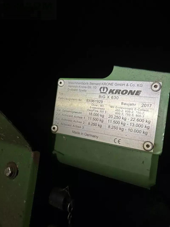 Krone big x 630 - Cosechadora de forraje: foto 5 Krone big x 630 - Cosechadora de forraje: foto 5