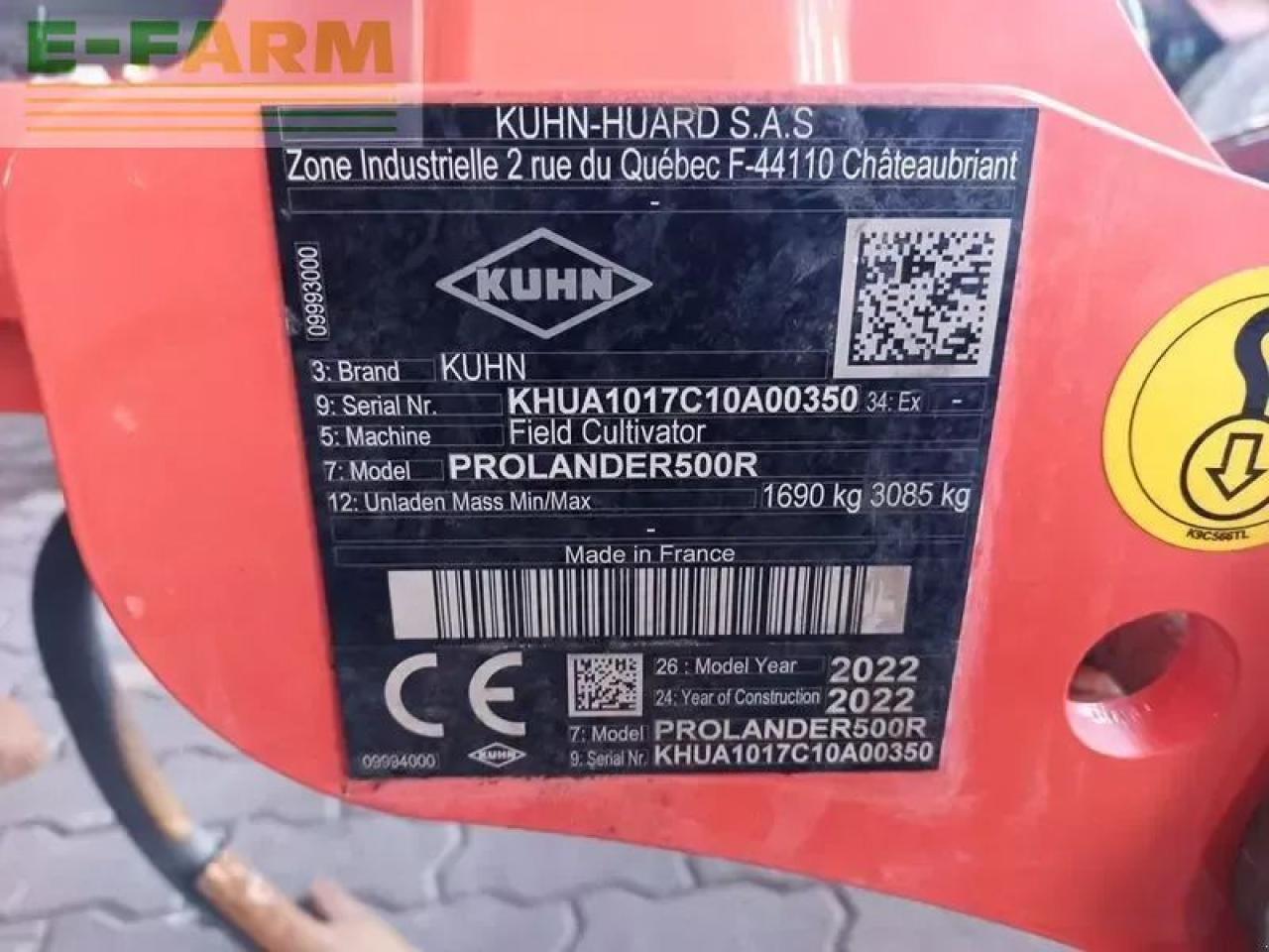 Cultivador Kuhn prolander 500 r federzinkengrubber: foto 12