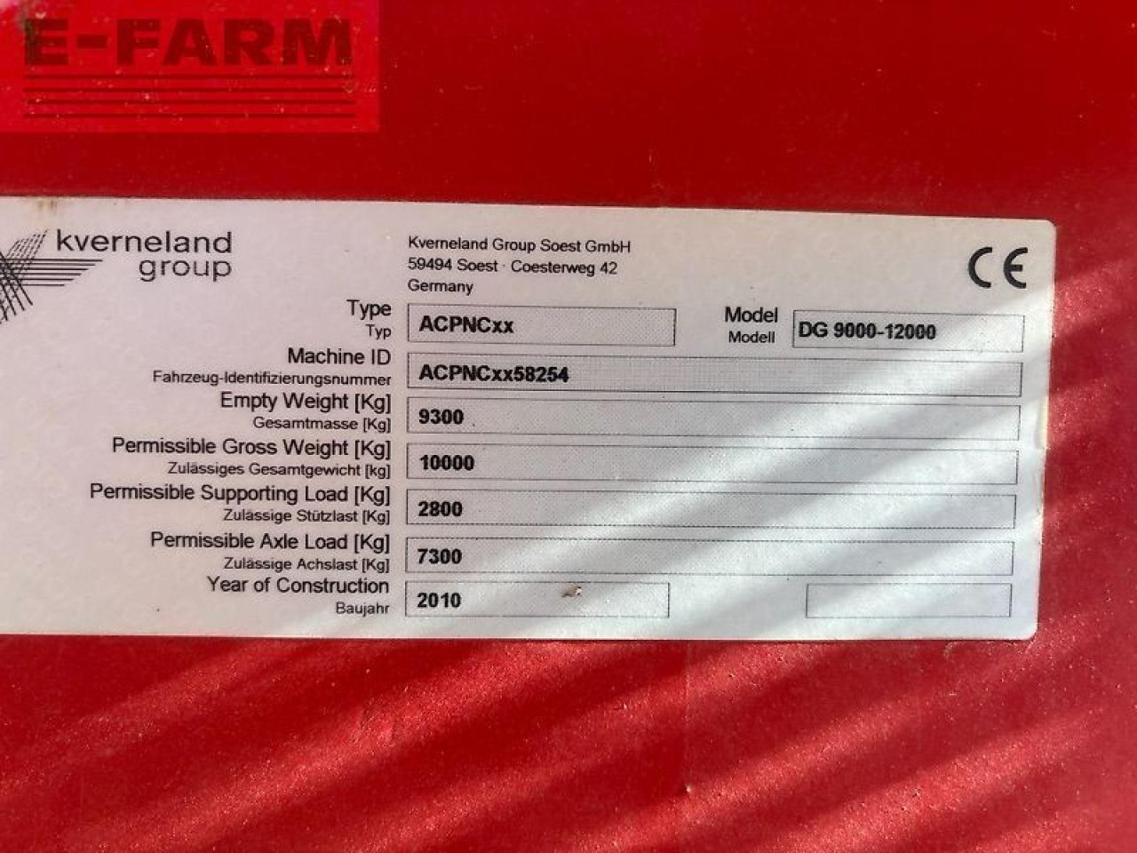 Kverneland dg 9000-12000 - Sembradora: foto 2 Kverneland dg 9000-12000 - Sembradora: foto 2