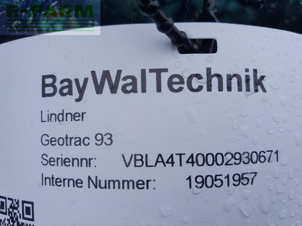 Lindner geotrac 93 - Tractor: foto 2 Lindner geotrac 93 - Tractor: foto 2