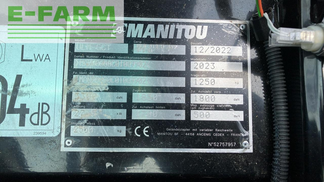 Manipulador telescópico Manitou Teleskoplader ULM 412 Classic: foto 19