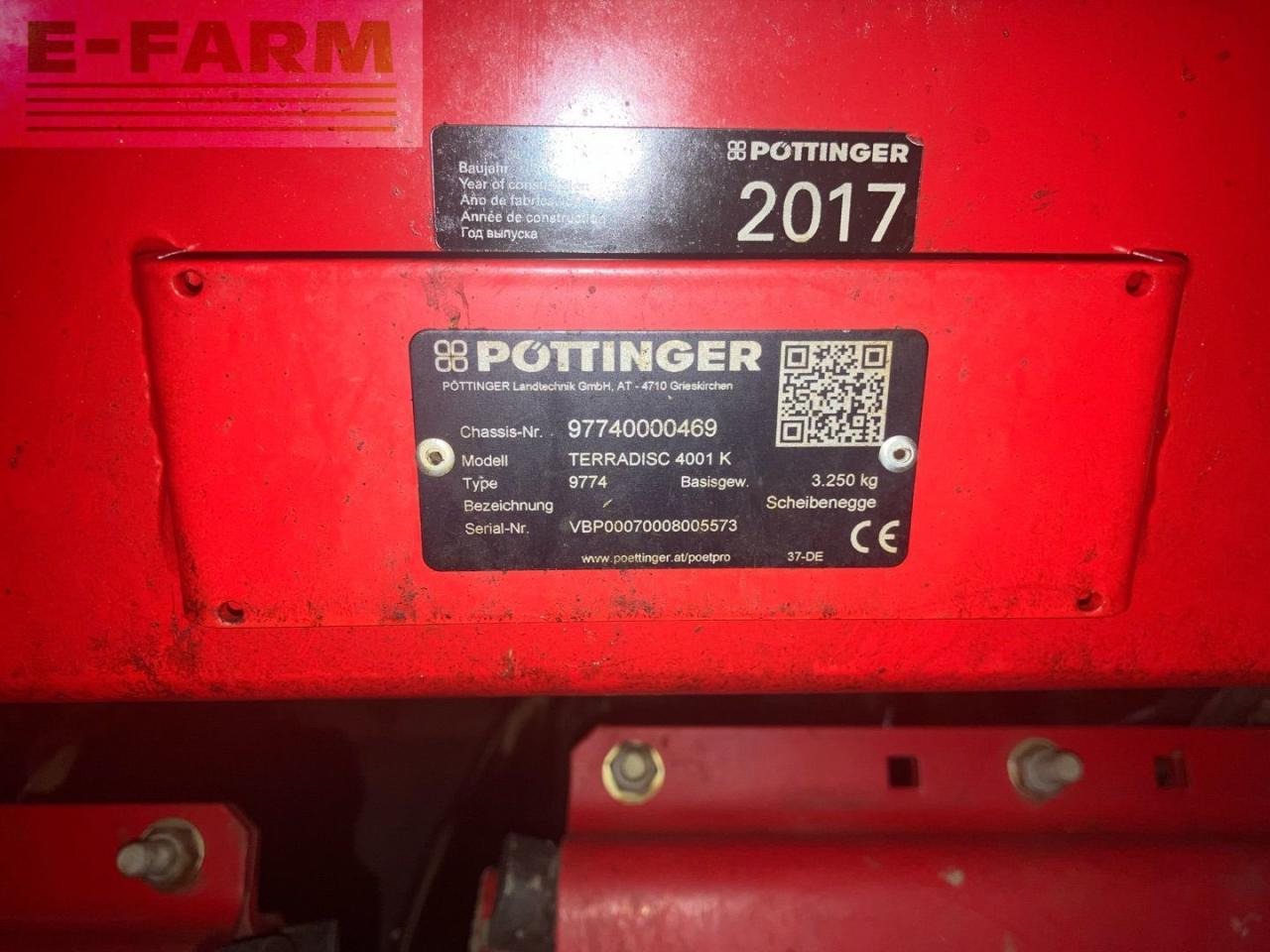 Pöttinger Terradisc 4001K - Rastras: foto 5 Pöttinger Terradisc 4001K - Rastras: foto 5