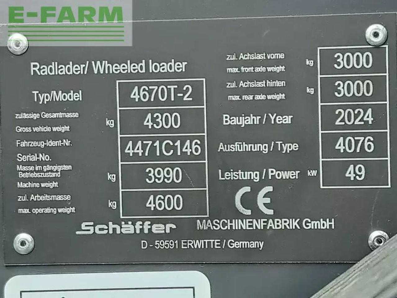 Manipulador telescópico Schäffer 4670 t: foto 6