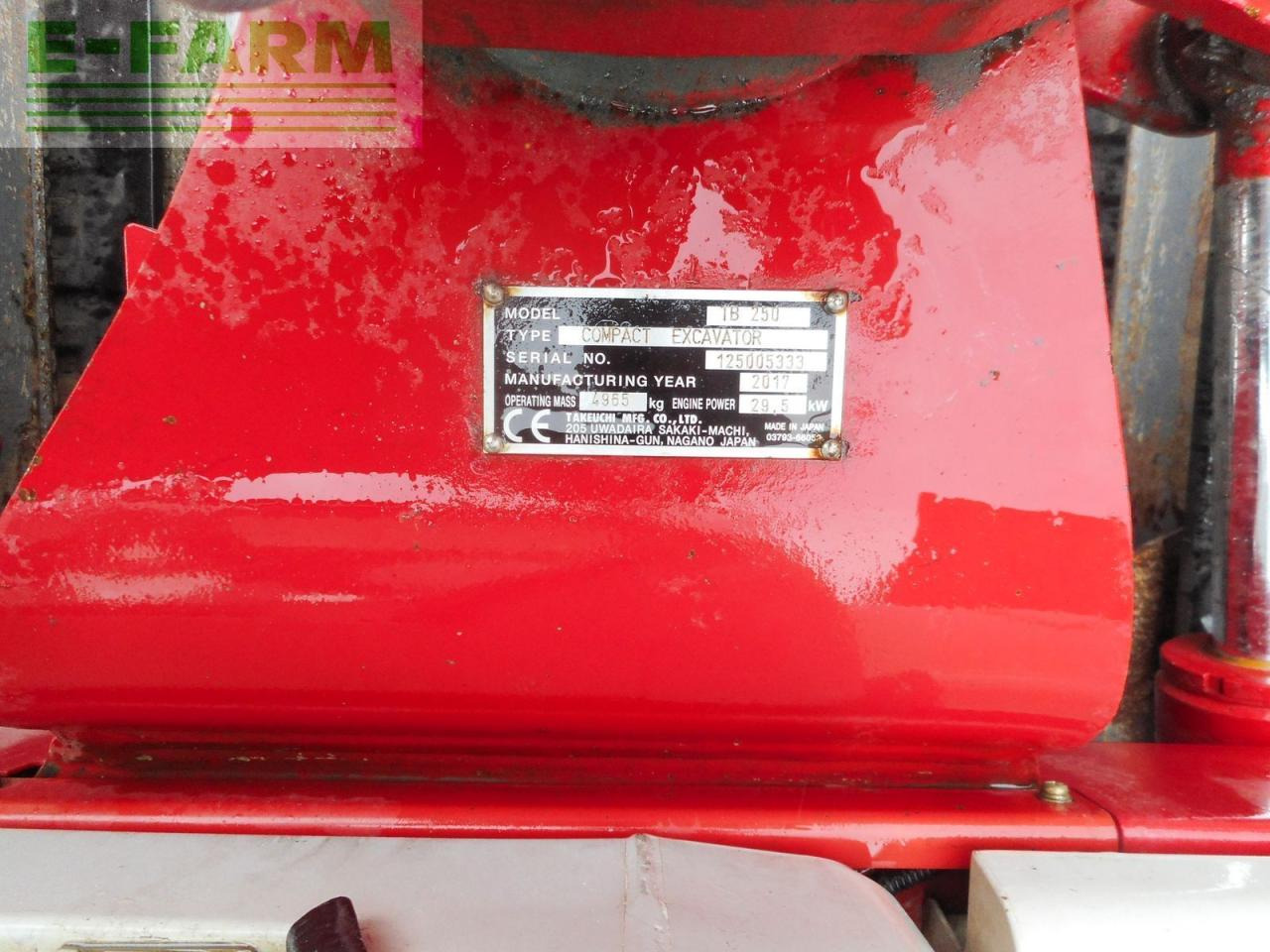 Takeuchi tb 250 ( 4.965kg ) hydr. sw + 2 löffel + alle le - Excavadora de cadenas: foto 5 Takeuchi tb 250 ( 4.965kg ) hydr. sw + 2 löffel + alle le - Excavadora de cadenas: foto 5