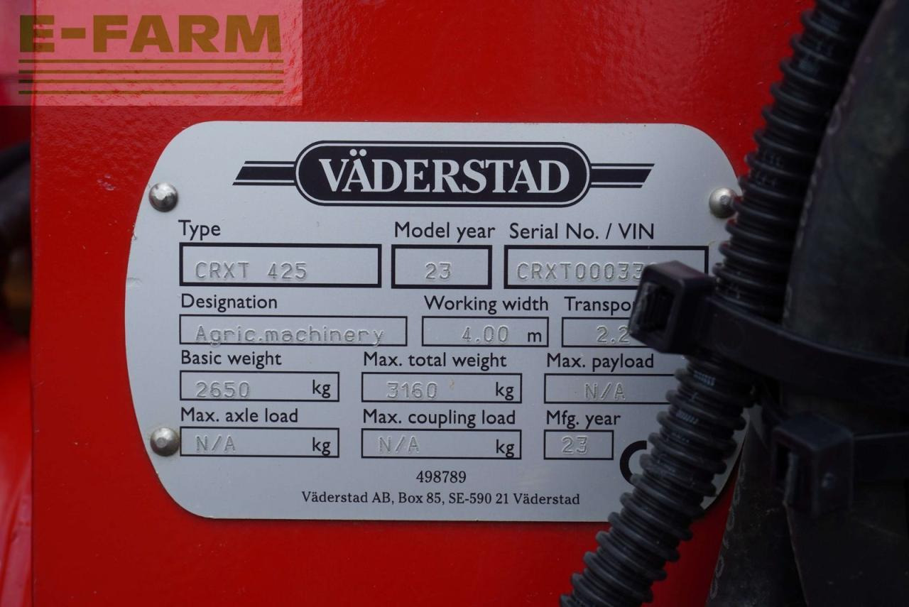 Rastras Väderstad carrier crxt 425: foto 7 Rastras Väderstad carrier crxt 425: foto 7