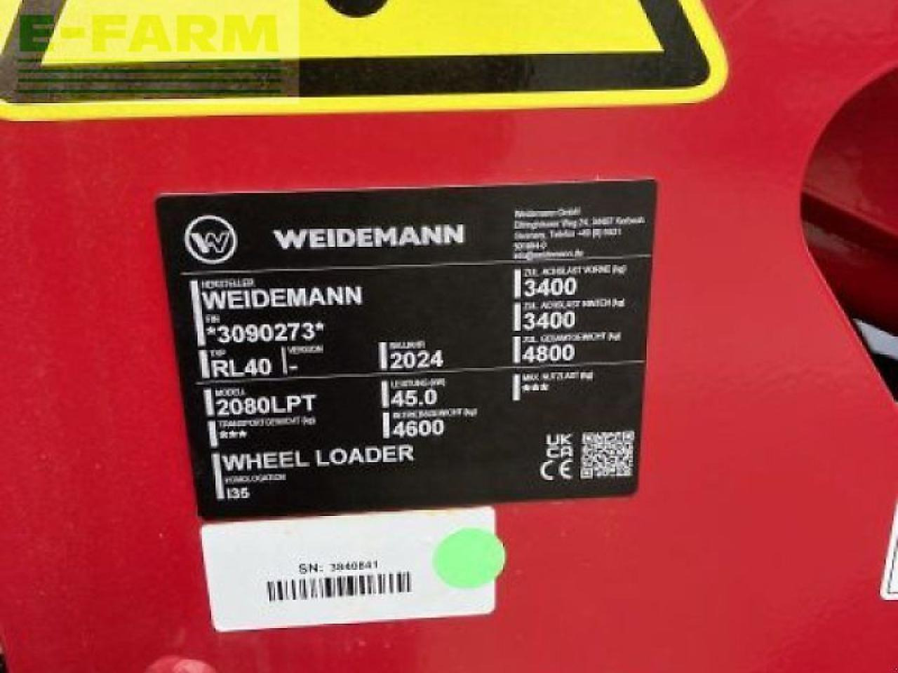 Weidemann radlader weidemann 2080 lp - Miniexcavadora: foto 5 Weidemann radlader weidemann 2080 lp - Miniexcavadora: foto 5