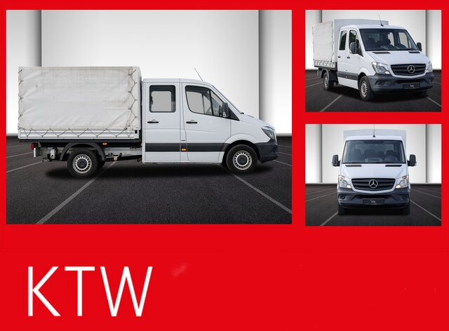 MERCEDES-BENZ Sprinter 214 CDI DOKA Pritsche,Klima,EURO6 - Furgoneta con caja de lona, Furgoneta combi: foto 1 MERCEDES-BENZ Sprinter 214 CDI DOKA Pritsche,Klima,EURO6 - Furgoneta con caja de lona, Furgoneta combi: foto 1