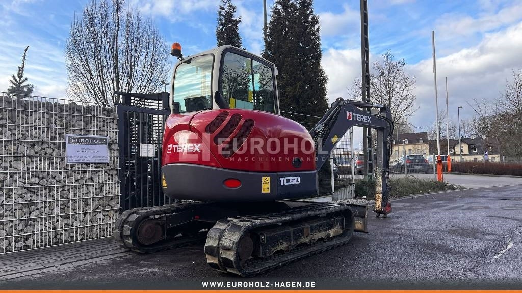 Miniexcavadora Terex Minibagger TC 50, Schnellwechsler MS03, Knickmatik: foto 6