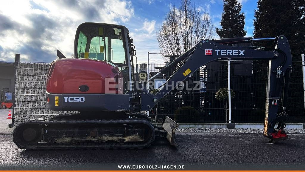Miniexcavadora Terex Minibagger TC 50, Schnellwechsler MS03, Knickmatik: foto 7