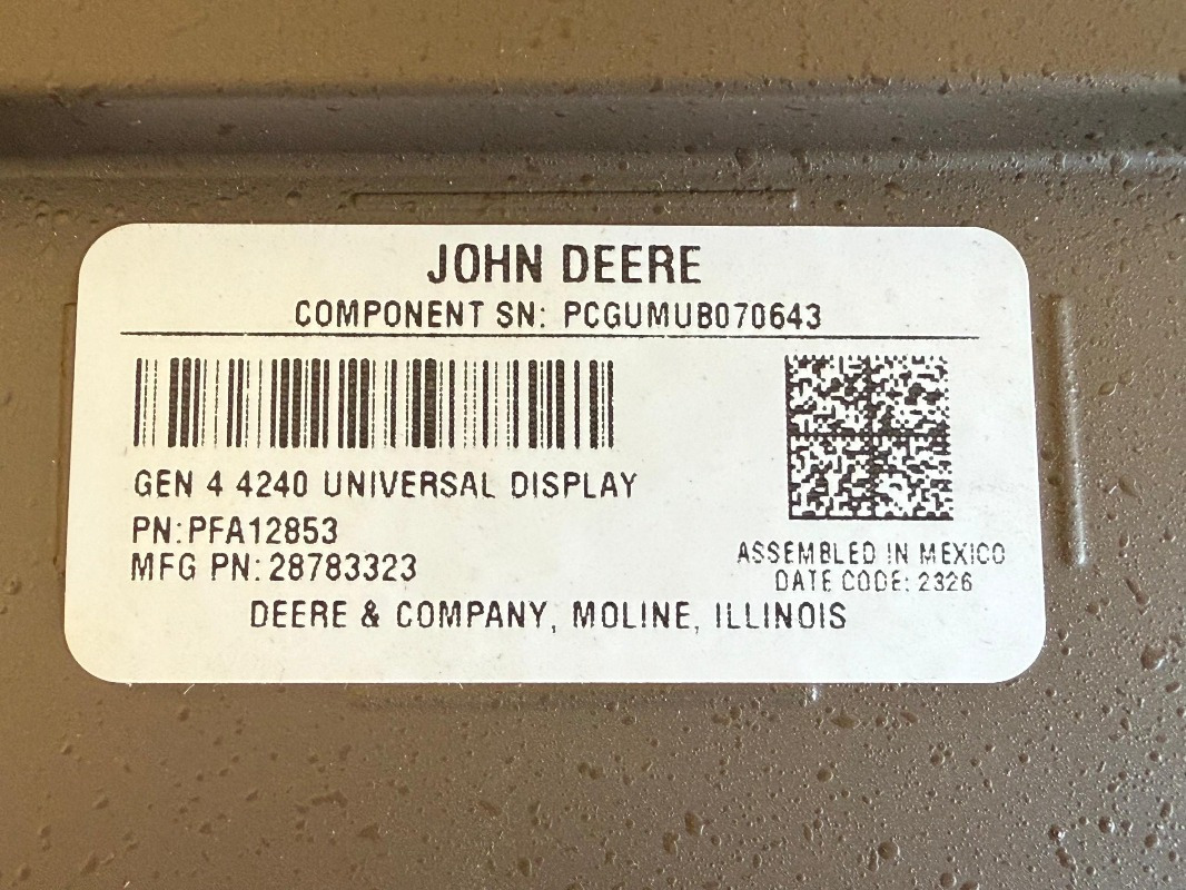 John Deere Display 4240 Premium Aktivierung - Herramienta/ Equipo: foto 1 John Deere Display 4240 Premium Aktivierung - Herramienta/ Equipo: foto 1
