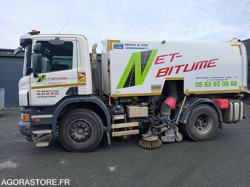 Balayeuse aspiratrice Brock SL200 monté sur Scania P320 - 2018 - 4600 heures - Barredora vial: foto 1 Balayeuse aspiratrice Brock SL200 monté sur Scania P320 - 2018 - 4600 heures - Barredora vial: foto 1