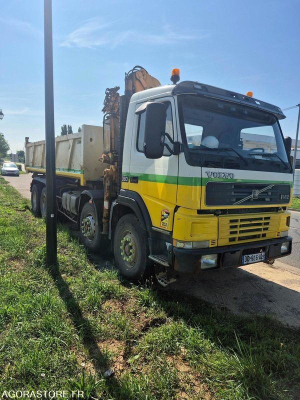 Camion bi-benne grue Volvo FM12 380 - 1999 - 700 000km - Camión: foto 2 Camion bi-benne grue Volvo FM12 380 - 1999 - 700 000km - Camión: foto 2
