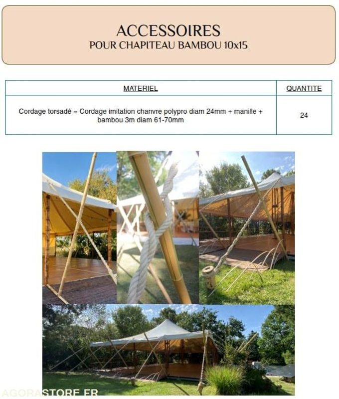 Chapiteau en bambou avec cordages et plancher - Casa contenedor: foto 4 Chapiteau en bambou avec cordages et plancher - Casa contenedor: foto 4