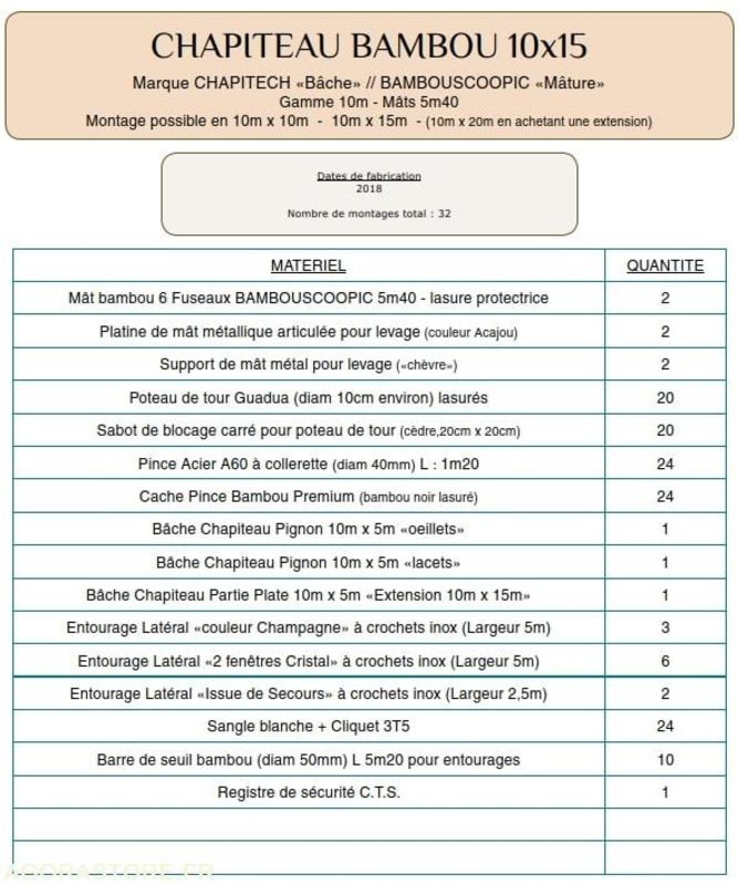 Chapiteau en bambou avec cordages et plancher - Casa contenedor: foto 3 Chapiteau en bambou avec cordages et plancher - Casa contenedor: foto 3