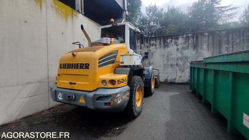 Chargeuse LIEBHERR L524 avec godet haut déversement - 2012 - Cargadora: foto 2 Chargeuse LIEBHERR L524 avec godet haut déversement - 2012 - Cargadora: foto 2