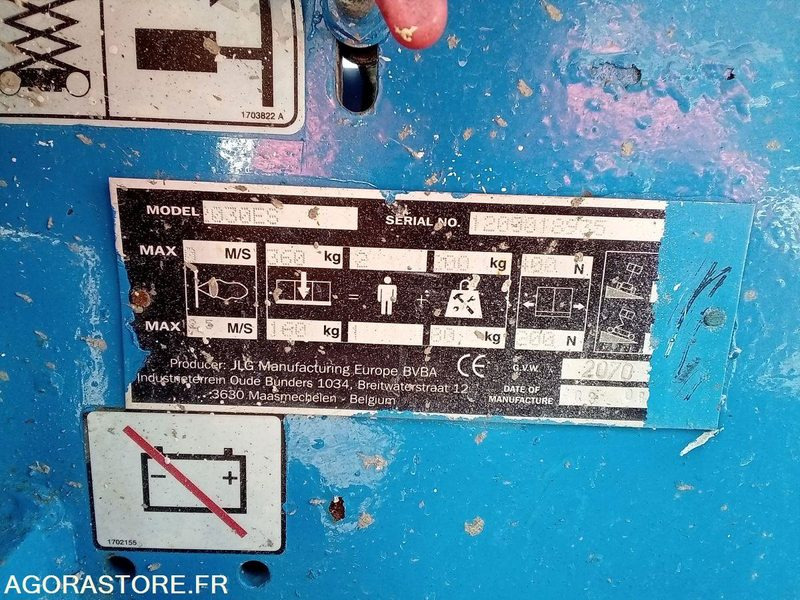 Nacelle electrique à ciseaux JLG 2030ES - Plataforma elevadora: foto 4 Nacelle electrique à ciseaux JLG 2030ES - Plataforma elevadora: foto 4