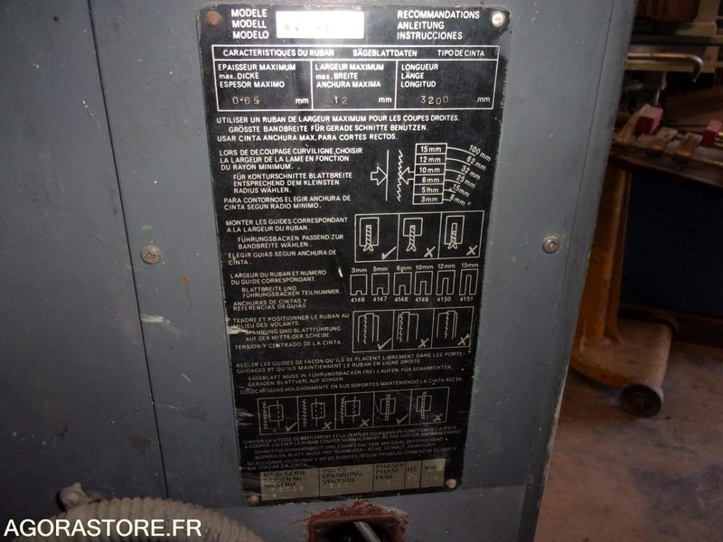Sierra de cinta para metal RARE SCIE a ruban verticale a métaux ULTRA: foto 10 Sierra de cinta para metal RARE SCIE a ruban verticale a métaux ULTRA: foto 10