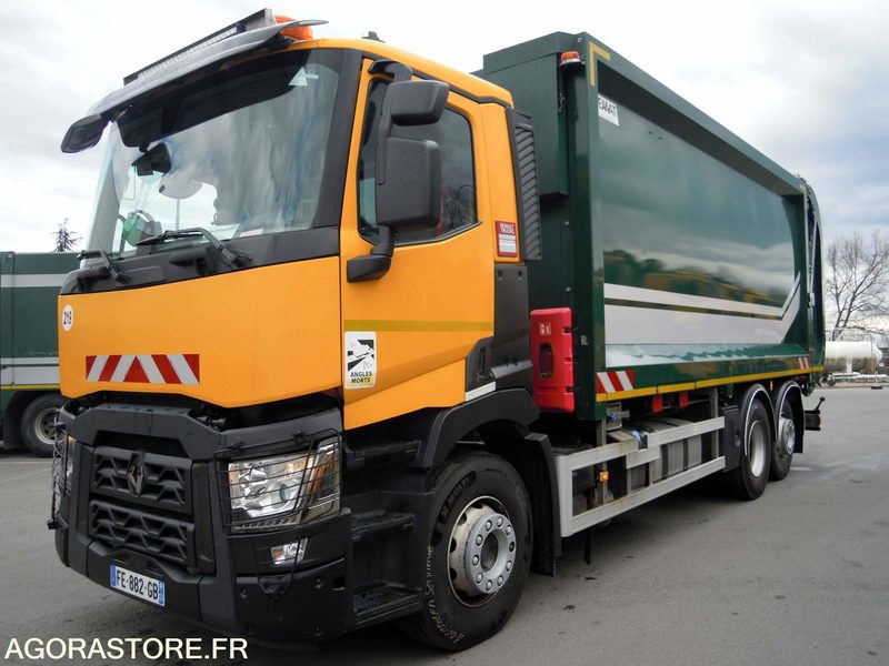 Renault 6x2 Gamme C équipé d'une benne à chargement latéral Maxxum Robopac 23m3 - Camión de basura: foto 2 Renault 6x2 Gamme C équipé d'une benne à chargement latéral Maxxum Robopac 23m3 - Camión de basura: foto 2