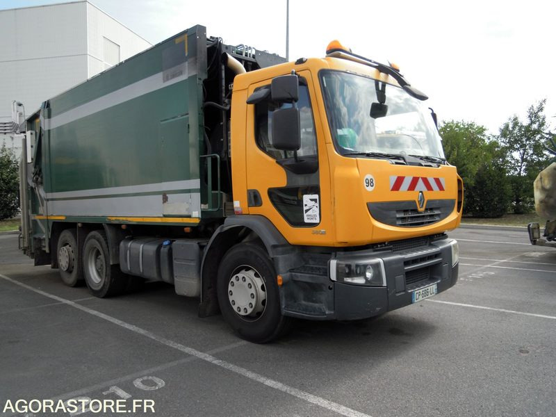 Renault Premium 380 6x2 DXI 11 équipé d'une benne SEMAT OM Série 14000 - Camión de basura: foto 2 Renault Premium 380 6x2 DXI 11 équipé d'une benne SEMAT OM Série 14000 - Camión de basura: foto 2