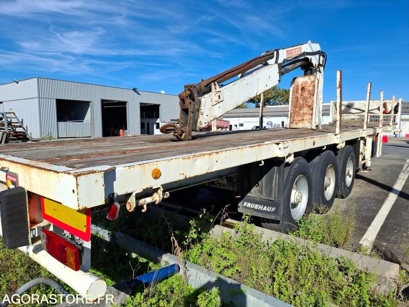 Semi remorque 3 essieux FRUEHAUF T34CGN + grue - 1993 - Non Roulante - Semirremolque: foto 4 Semi remorque 3 essieux FRUEHAUF T34CGN + grue - 1993 - Non Roulante - Semirremolque: foto 4