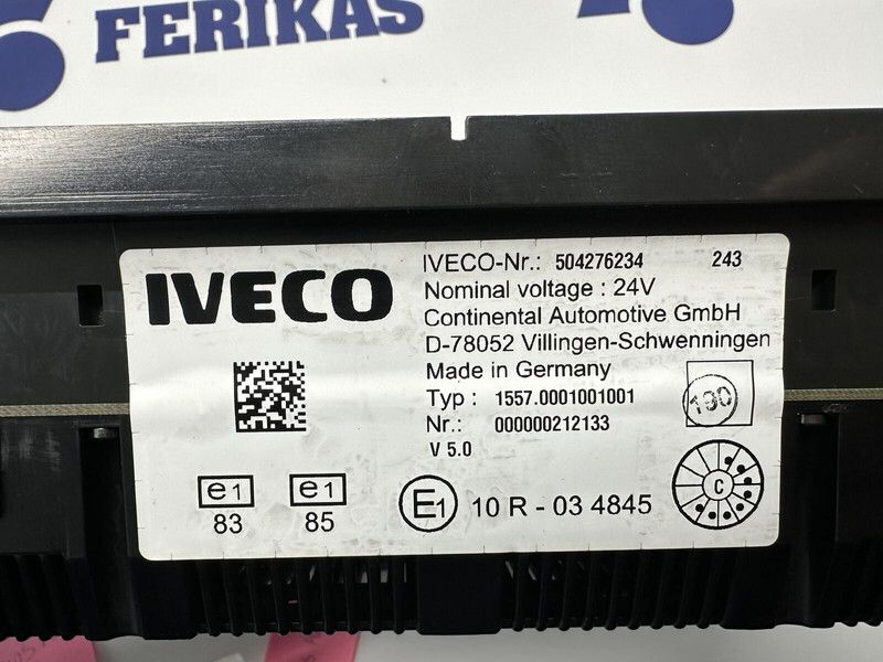 Iveco Instrument cluster dashboard 504276234, 504226363 (WORLDWIDE DEL - Salpicadero para Camión: foto 3 Iveco Instrument cluster dashboard 504276234, 504226363 (WORLDWIDE DEL - Salpicadero para Camión: foto 3