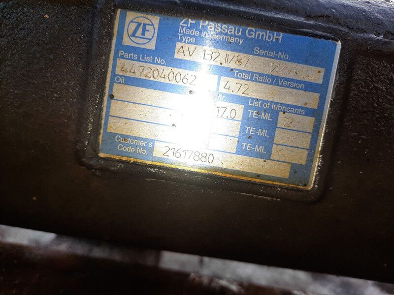 Volvo Av132\90 - 2627450/ 4472040084 - Eje posterior: foto 3 Volvo Av132\90 - 2627450/ 4472040084 - Eje posterior: foto 3