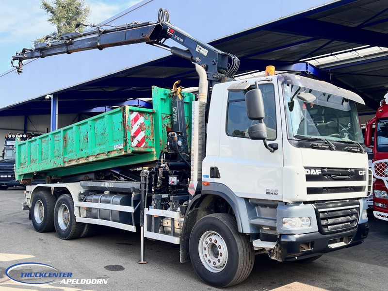 DAF CF 85.410 ATE, Hiab 166-3, 6x4 Big axle, Steel spring - Multibasculante camión, Camión grúa: foto 1 DAF CF 85.410 ATE, Hiab 166-3, 6x4 Big axle, Steel spring - Multibasculante camión, Camión grúa: foto 1