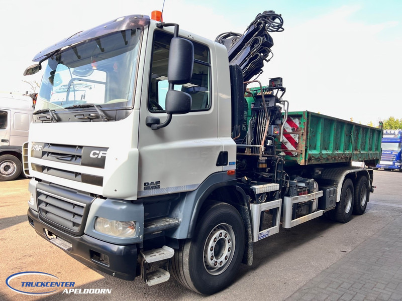 DAF CF 85.410 ATE, Hiab 166, 6x4 Big axle, Steel spring - Multibasculante camión, Camión grúa: foto 3 DAF CF 85.410 ATE, Hiab 166, 6x4 Big axle, Steel spring - Multibasculante camión, Camión grúa: foto 3