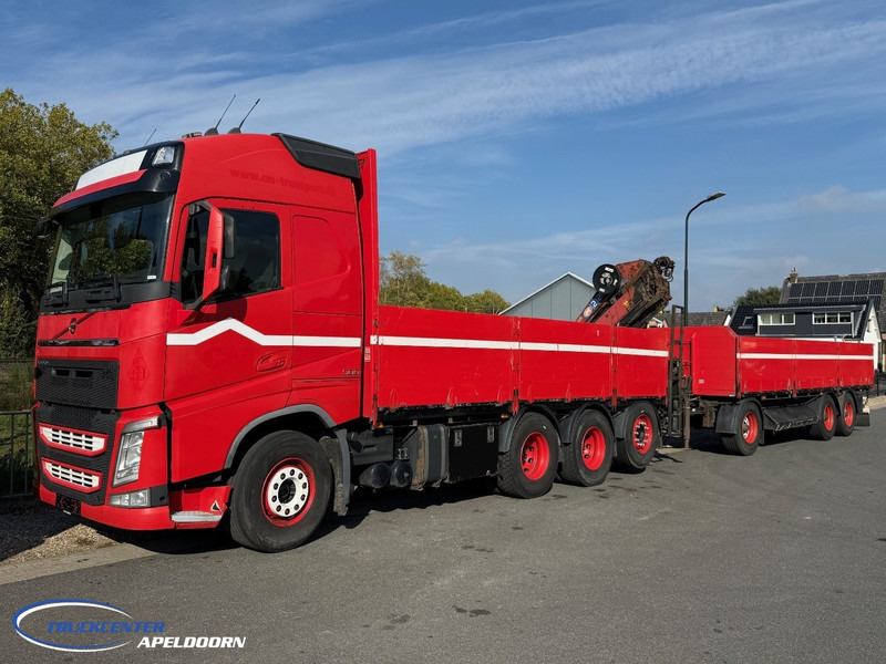 Volvo FH 500 8x4, HMF 2120 K4 + Rotator, + Krone trailer - Camión caja abierta, Camión grúa: foto 1 Volvo FH 500 8x4, HMF 2120 K4 + Rotator, + Krone trailer - Camión caja abierta, Camión grúa: foto 1