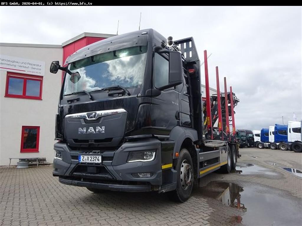 MAN TGS (TG3) 33.510 6x4 BL CH Kurzholz, Sicherheits - Camión forestal: foto 1 MAN TGS (TG3) 33.510 6x4 BL CH Kurzholz, Sicherheits - Camión forestal: foto 1