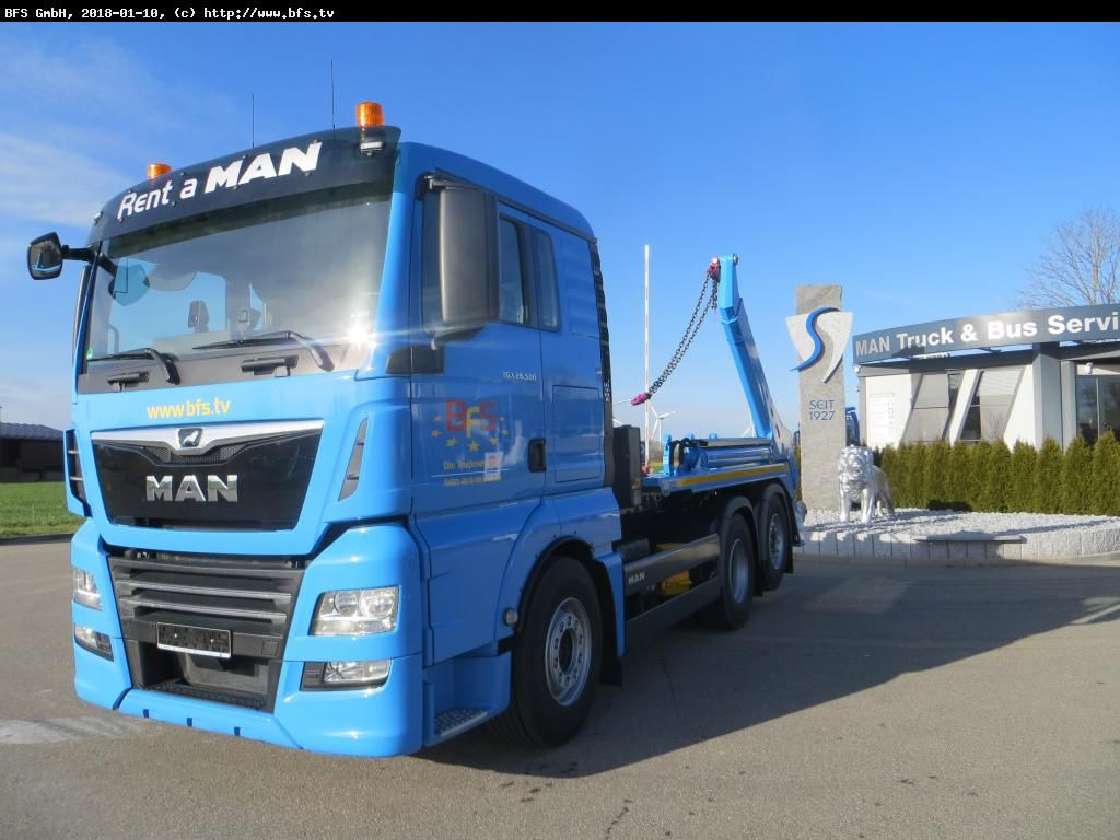 MAN TGX 26.500 6x2-2 LL XL Fhs. Meiller AK 16 - Volquete camión: foto 1 MAN TGX 26.500 6x2-2 LL XL Fhs. Meiller AK 16 - Volquete camión: foto 1