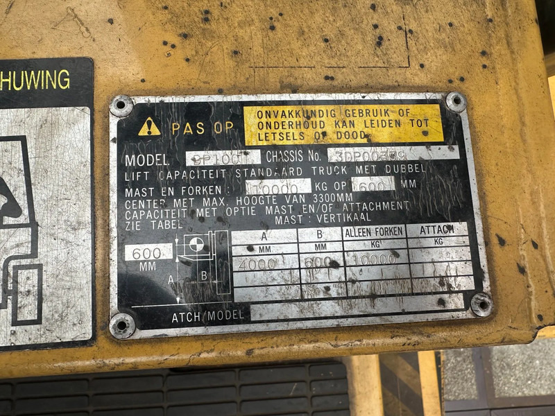 Carretilla elevadora diésel Caterpillar DP100 VORKVERSTELLERS +SIDE SHIFT: foto 12