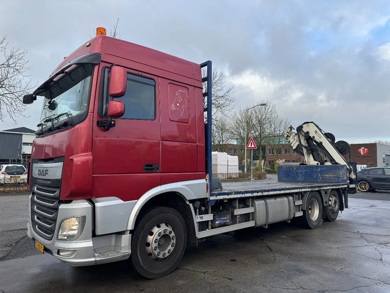 DAF XF 510 6X2 EURO 6 + HIAB 166 HI PRO + REMOTE CONTROL - Camión caja abierta, Camión grúa: foto 1 DAF XF 510 6X2 EURO 6 + HIAB 166 HI PRO + REMOTE CONTROL - Camión caja abierta, Camión grúa: foto 1