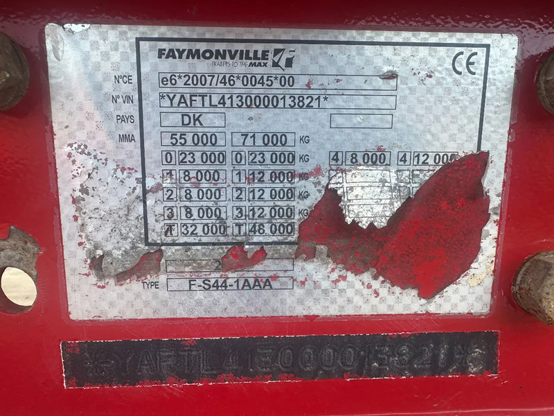 Góndola rebajadas semirremolque Faymonville F-S44-1AAA 4 AXLE, 2 STEERING AXLE, 7.9 METER EXTENADABLE DOUBLE RAMPS: foto 13 Góndola rebajadas semirremolque Faymonville F-S44-1AAA 4 AXLE, 2 STEERING AXLE, 7.9 METER EXTENADABLE DOUBLE RAMPS: foto 13