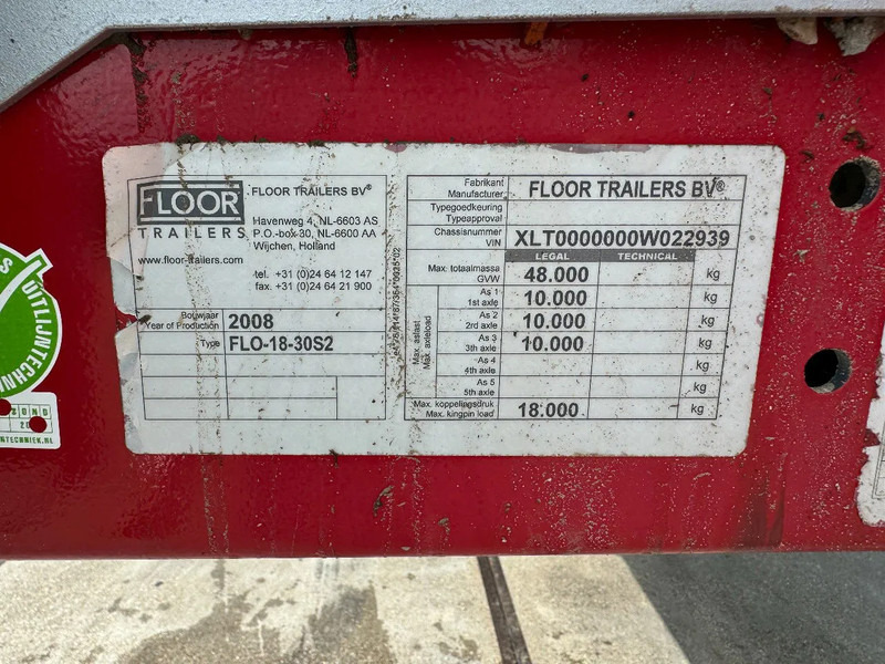 Semirremolque plataforma/ Caja abierta Floor FLO 18 30 S2 + KENNIS CRANE 3X STEERING AXLE: foto 18 Semirremolque plataforma/ Caja abierta Floor FLO 18 30 S2 + KENNIS CRANE 3X STEERING AXLE: foto 18