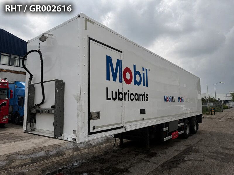 Groenewegen DRO-14-20 B 2 AXLE BPW +TANK INSTALLATIE + 20 TON DHOLLANDIA LIFT - Caja cerrada semirremolque: foto 1 Groenewegen DRO-14-20 B 2 AXLE BPW +TANK INSTALLATIE + 20 TON DHOLLANDIA LIFT - Caja cerrada semirremolque: foto 1