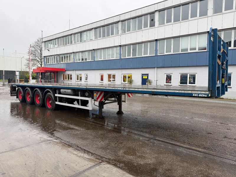 KEL-BERG 4 AXLE BPW - LAST AXLE STEERING - EXTENDABLE 6M - Semirremolque plataforma/ Caja abierta: foto 2 KEL-BERG 4 AXLE BPW - LAST AXLE STEERING - EXTENDABLE 6M - Semirremolque plataforma/ Caja abierta: foto 2