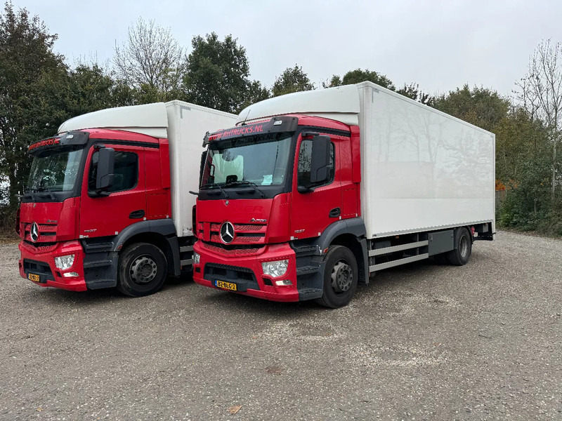 Mercedes-Benz Antos 1927 4X2 4 UNITS EURO 6 DHOLLANDIA 2000 KG TÜV TILL 10-2025 - Camión caja cerrada: foto 1 Mercedes-Benz Antos 1927 4X2 4 UNITS EURO 6 DHOLLANDIA 2000 KG TÜV TILL 10-2025 - Camión caja cerrada: foto 1