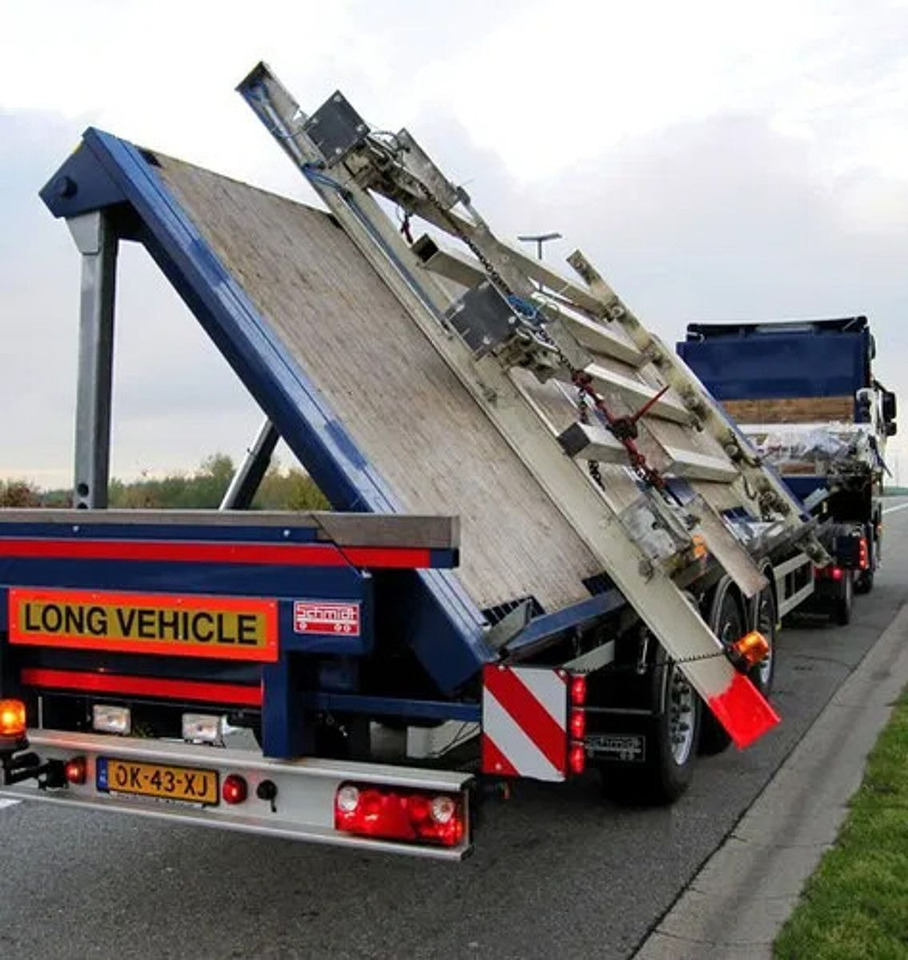 Schmidt HAGEN 3 AXLE + LIFTING AXLE - Semirremolque plataforma/ Caja abierta: foto 1 Schmidt HAGEN 3 AXLE + LIFTING AXLE - Semirremolque plataforma/ Caja abierta: foto 1
