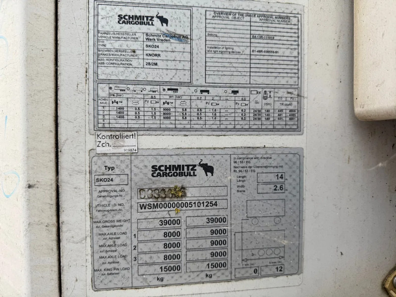 Schmitz Cargobull Schmitz Cargobull PRICES FROM €6950 TO €8950,- 40 X CARRIER 1850 MT D/E SAF AXELS - Frigorífico semirremolque: foto 2 Schmitz Cargobull Schmitz Cargobull PRICES FROM €6950 TO €8950,- 40 X CARRIER 1850 MT D/E SAF AXELS - Frigorífico semirremolque: foto 2