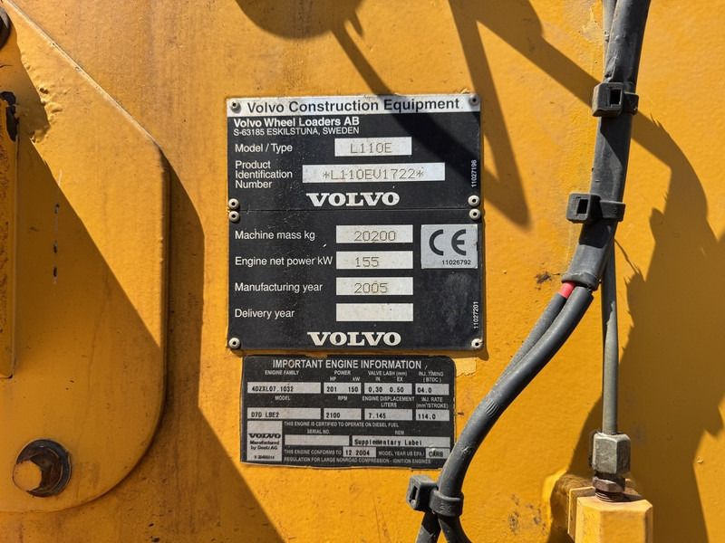 Cargadora de ruedas Volvo L110E - Shovel - Wheelloader - 2005 - 9375 hours: foto 13