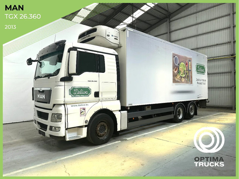 MAN TGX 26.360 steerable lift axles / hefbare stuurasen / essieux relevables directionnels - Frigorífico camión: foto 1 MAN TGX 26.360 steerable lift axles / hefbare stuurasen / essieux relevables directionnels - Frigorífico camión: foto 1